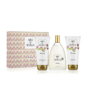 "Aire de Sevilla Peonía: Set Floral de Luxe (Eau de Toilette 150ml + Gel de Ducha 150ml + Crema Corporal 150ml)"