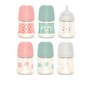 Suavinex Bonhomía Biberón Premium 150 ml con Tetina Ajustable en 3 Posiciones