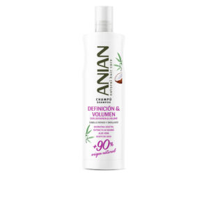 Champú Vegetal Definición & Volumen Anian - 400 ml de Brillo y Cuidado Natural