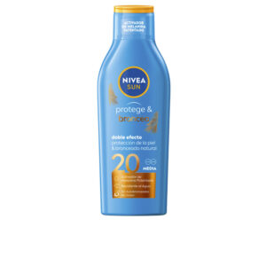Nivea SUN PROTEGE&BRONCEA Leche Bronceadora SPF20 - Protección y Brillo Sofisticado 200 ml