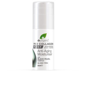 Dr. Organic PRO COLAGENO+ Crema Antienvejecimiento con Perla Negra - 50 ml