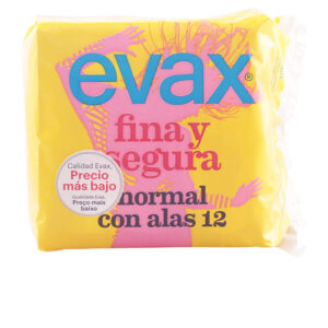 Evax FINA&SEGURA Compresas Normales con Alas - 12 Unidades para tu Comodidad y Protección