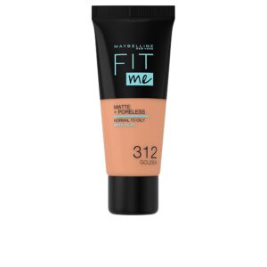 **Maybelline Fit Me Matte + Poreless Foundation #312 Golden - Cobertura Perfecta y Acabado Liso**