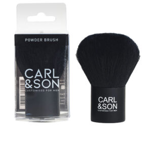 Brocha de Polvo Profesional Carl&son - Negra, 40 g, Cerdas Sintéticas