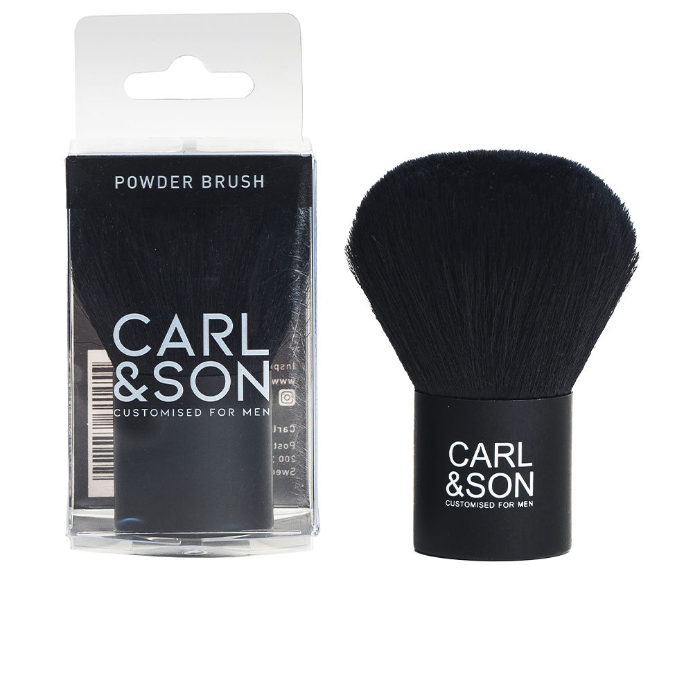 Brocha de Polvo Profesional Carl&son - Negra, 40 g, Cerdas Sintéticas