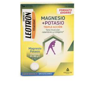 Leotron Efervescente Energía Naranja: Magnesio + Potasio Triple Acción - 54 Comprimidos