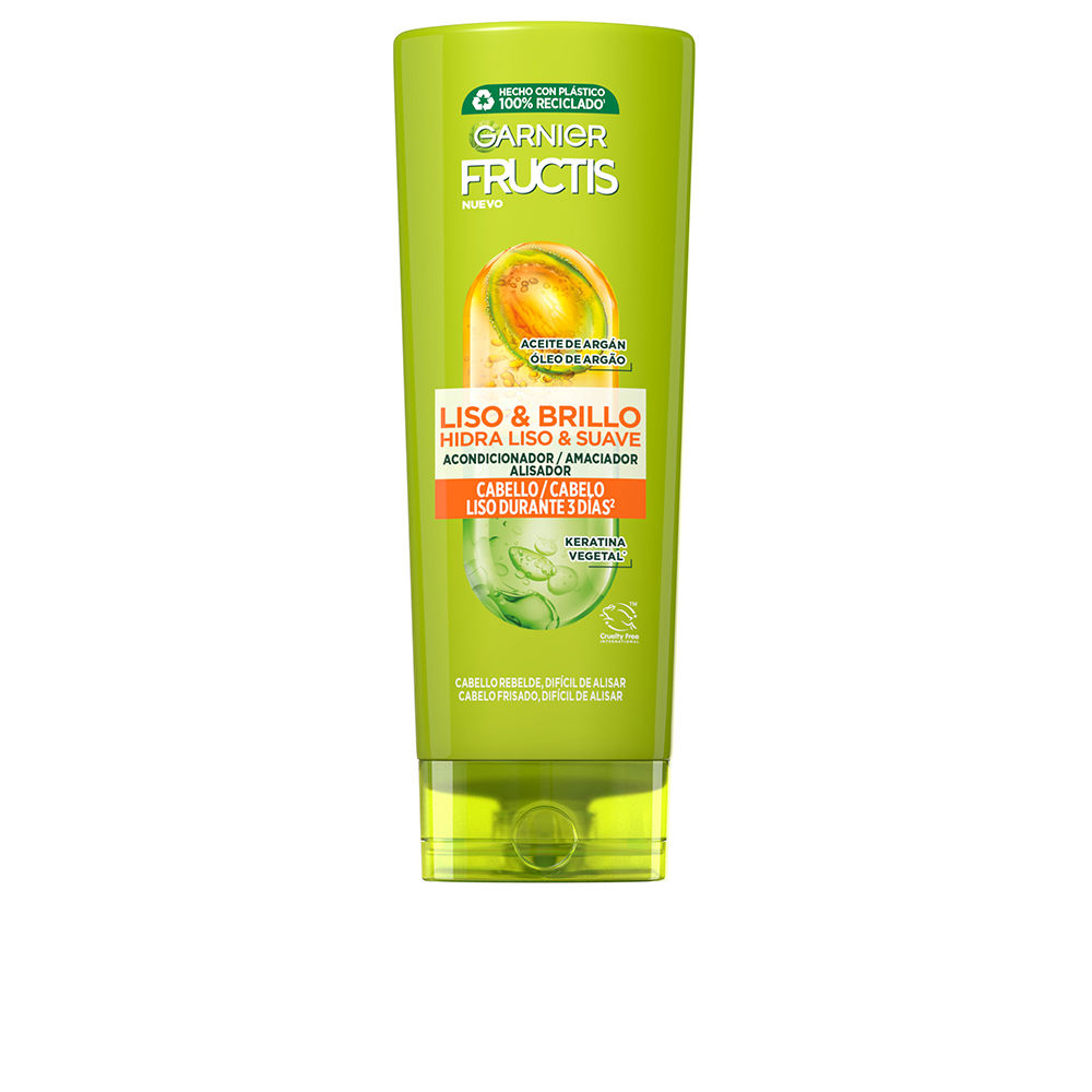 Garnier Fructis Acondicionador Liso & Brillo - 250 ml de Suavidad Radiante