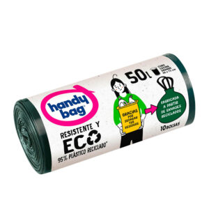 Bolsas de Basura Recicladas Albal - Pack de 10, Resistente 50 Litros