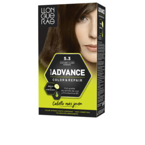 Llongueras COLOR ADVANCE #5.3 Castaño Claro Dorado - Tinte y Tratamiento Nutritivo 1 u