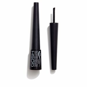 Gosh SLANTED Pro Liner - Eyeliner Líquido Negro Mate #002 de Alta Precisión