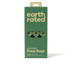 Rollos de Bolsas para Mascotas Sin Perfume Earth Rated - Recambio 21 x 15 Unidades
