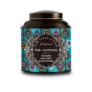 The Capsoul Té Negro Earl Grey con Flores de Aciano - 100 g de Sabor Aromático