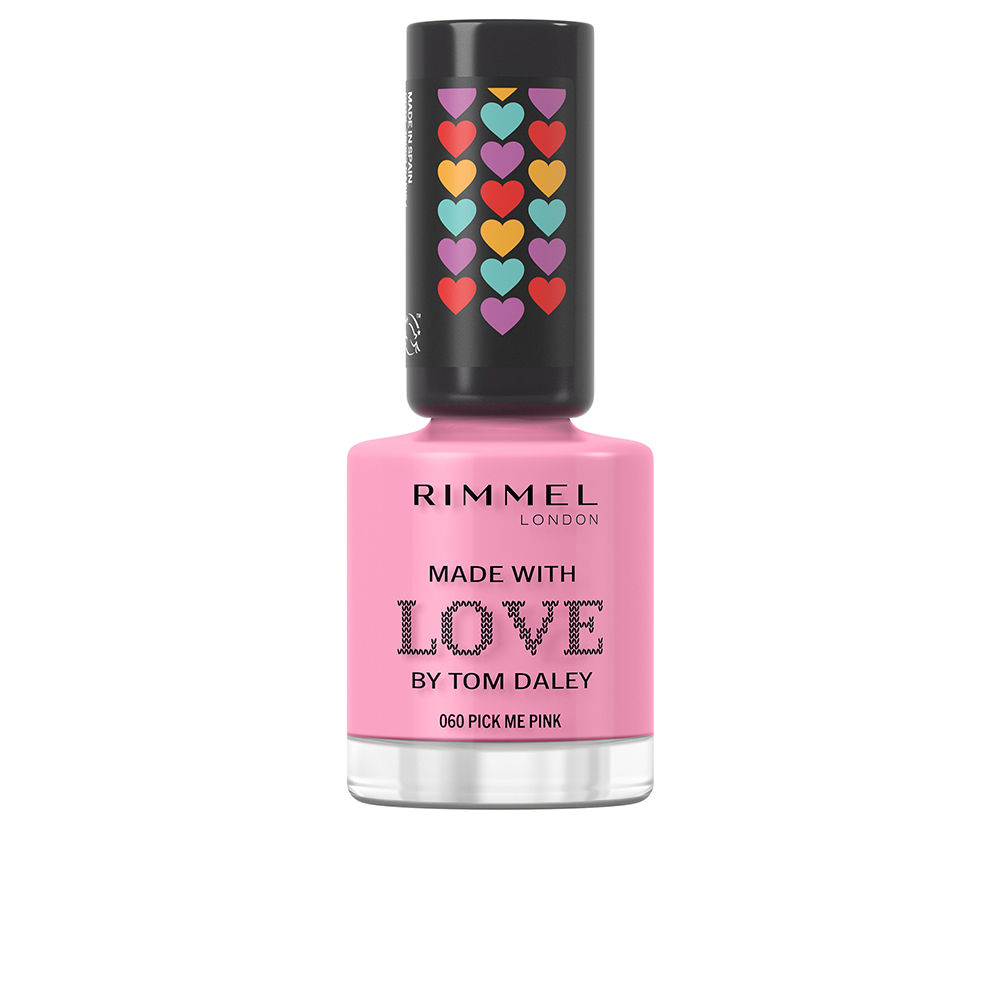 **Esmalte de Uñas "Pick Me Pink" #060 - MADE WITH LOVE por Tom Daley | Rimmel London - 8 ml**