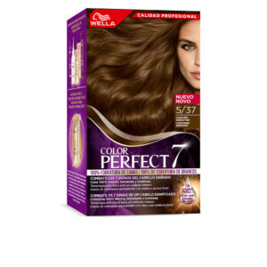 Wella Color Perfect 7: Castaño Seductor 100% Cobertura de Canas