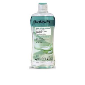 Babaria Desmaquillador Bifásico de Agua Micelar con Aloe Vera - 400 ml Revitalizante y Hidratante
