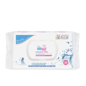 Sebamed Toallitas Limpiadoras Suaves para Bebés - 60 Unidades