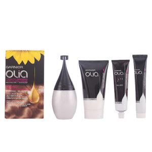 Garnier OLIA Coloración Permanente #7,13 Rubio Canela Suave - Lote de 4 Piezas
