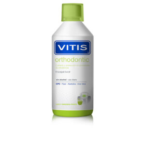 Vitis ORTHODONTIC Enjuague Bucal Refrescante de Manzana y Menta 1000 ml