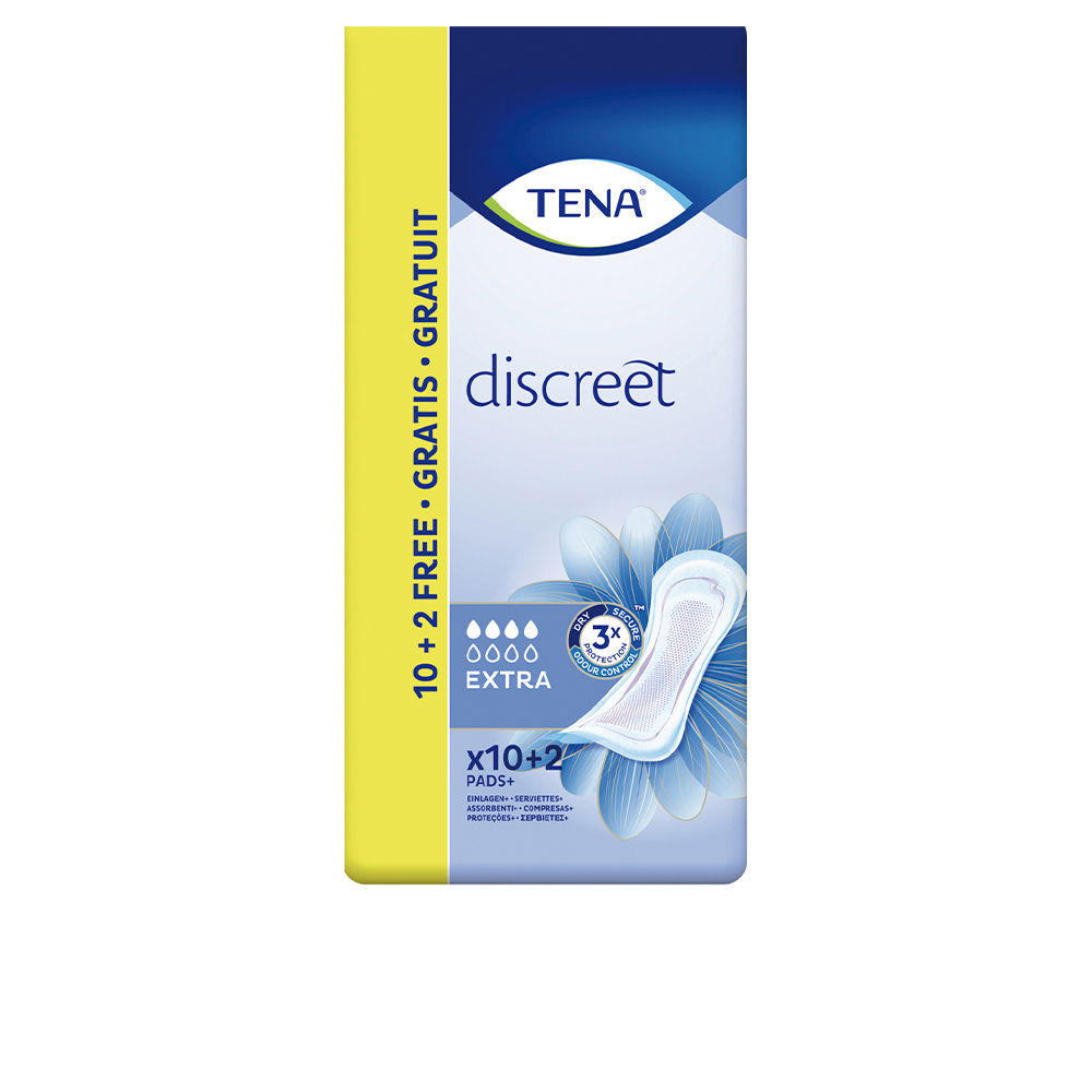 Tena Lady Compresas Extra Discretas para Incontinencia - Paquete de 12 Unidades