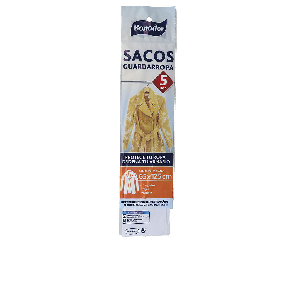 Guardarropa Bonodor para Vestidos y Sacos - 5 Espacios (65 x 125)