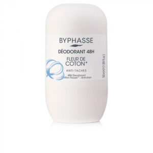Byphasse Desodorante Roll-On 24H Floral de Algodón - Frescura y Suavidad 50 ml