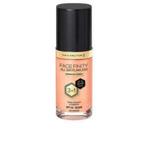 Max Factor FaceFinity 3 en 1: Primer, Corrector y Base de Maquillaje #80 Bronce - 30 ml