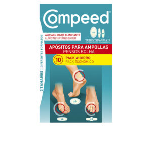 "Compeed Ampollas - Set Surtido de 10 Apósitos en 3 Tamaños con Gel Activo Hidrocoloide"