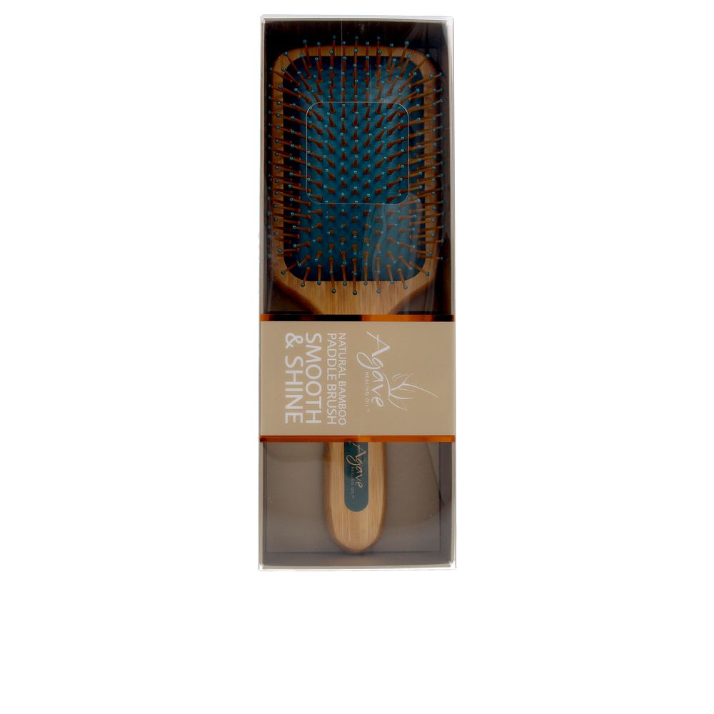 Cepillo Paddle de Bambú Natural con Aceite Reparador - Agave