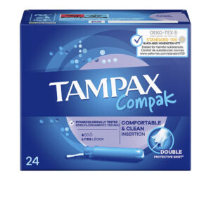TAMPAX COMPAK Tampón Lites - Paquete de 24 Unidades para una Protección Suave y Confiable