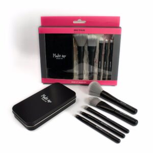 Beter BLACK EDITION: Set de Maquillaje Profesional 6 Piezas con Estuche Metálico