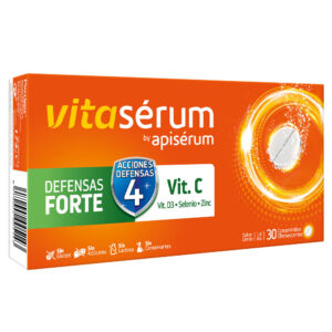 Apisérum Defensa Total Forte - 30 Comprimidos con Vitamina C, Zinc, Selenio y Vitamina D3