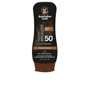 **Australian Gold Brilliance Sunscreen SPF 50 con Bronceador - 237 ml**