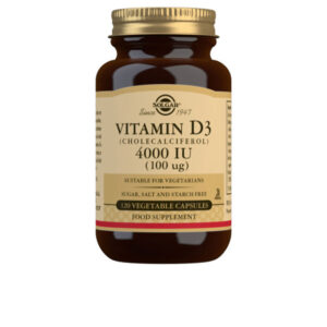 Solgar Vitamina D3 4000 UI - 100 µg Colecalciferol en Cápsulas Vegetales (120 unidades)