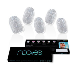 LÁMINAS DE UÑAS DE GEL Dazzling Diva Premium Glam #Glitter Gris - Pack de 20 Unidades