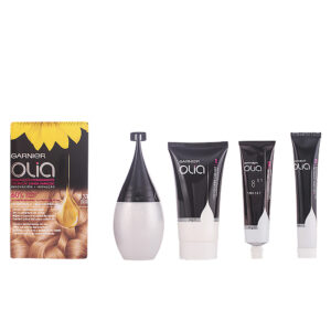 Garnier OLIA Coloración Permanente #8.31 — Rubio Miel Brillante, Caja de 4 Pz