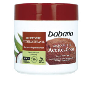 Babaria COCO Mascarilla Hidratante Capilar 400 ml - Nutrición Intensiva y Brillo Prolongado