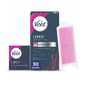 "Veet Expert Corporal: Bandas de Cera para Piel Normal - Paquete de 30 Unidades"