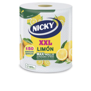 Nicky XXL Rollos de Cocina Perfumados Limón - Paquete de 150 Unidades