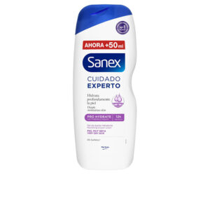 Sanex PRO HYDRATE Gel de Ducha Ultra Hidratante para Piel Muy Seca - 600 ml