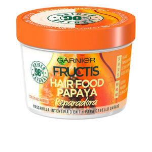 Garnier Fructis Hair Food Mascarilla Reparadora de Papaya 390 ml - Hidratación y Brillo Intenso