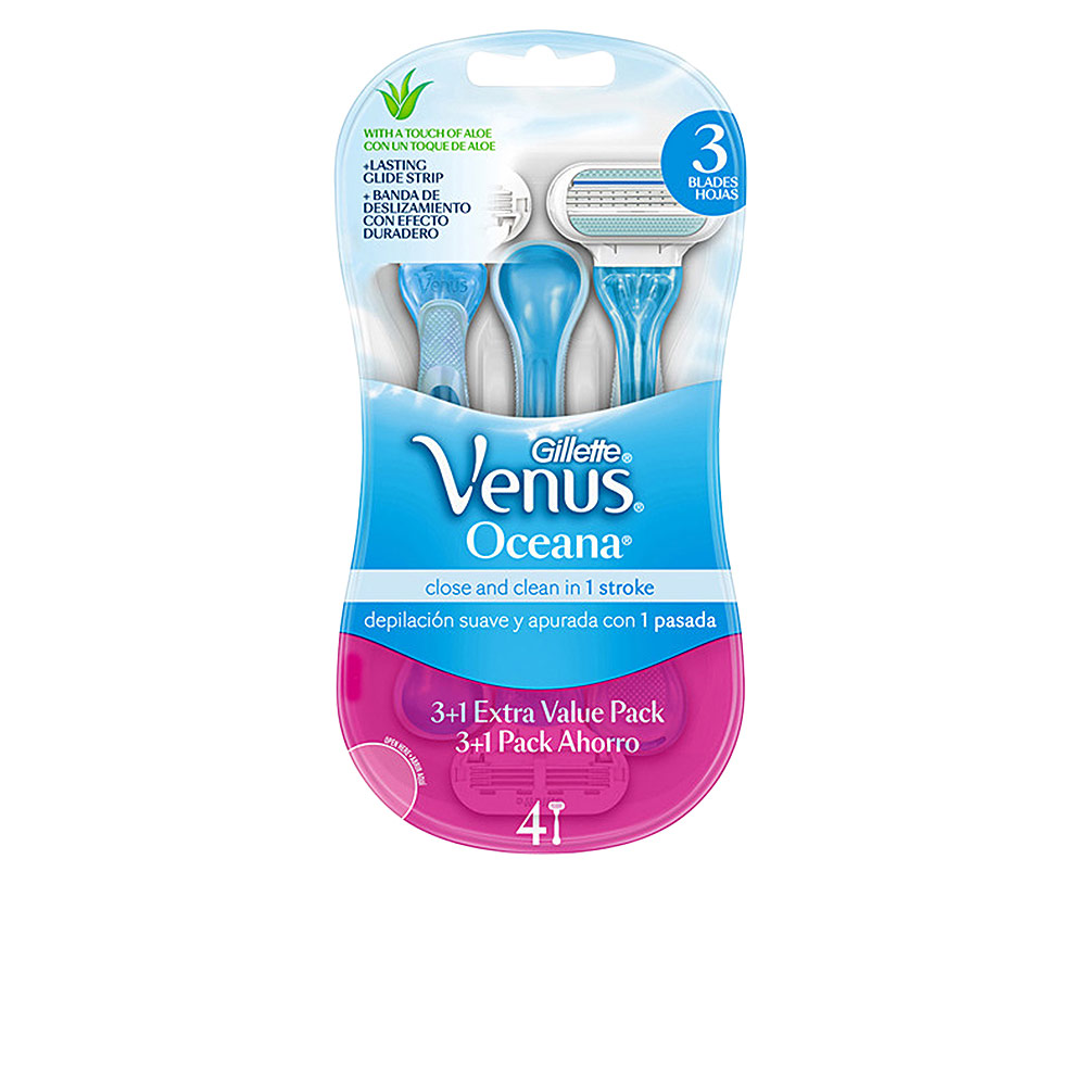 Gillette Venus Oceana - Set de 4 Maquinillas Desechables 150% Suavidad
