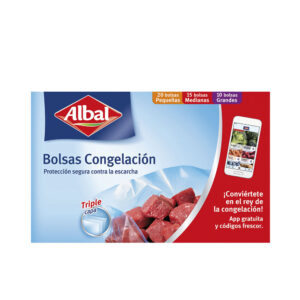 Bolsas de Congelación Albal Triple Capa - Pack de 45 Unidades en 3 Tamaños