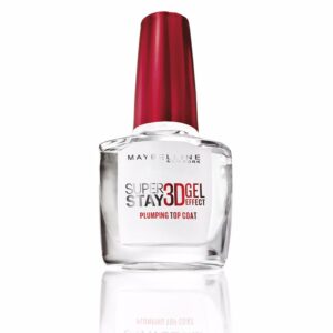 Maybelline Superstay Top Coat 3D Gel Effect - 10 ml de Brillo Duradero