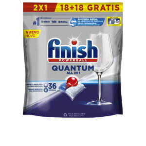 Finish Powerball Quantum - 36 Pastillas Ultra Clean para Lavavajillas