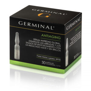 Germinal Ampollas Antienvejecimiento Profundo para Piel Mixta y Grasa - 30 x 1,5 ml con Kigelia y Aceite de Rosa Mosqueta
