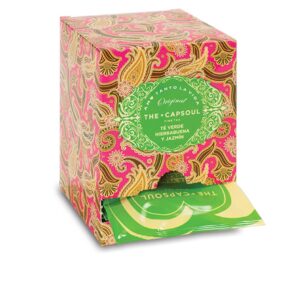 Té Verde Premium con Hierbabuena y Pétalos de Jazmín - Pirámides Ensobadas 15 U - The Capsoul
