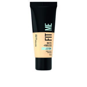 Maybelline Fit Me Matte + Poreless Foundation #110 - Base de Maquillaje 30 ml para un Acabado Perfecto y Libre de Brillos
