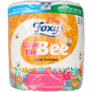 Papel Cocina Jumbo LOVE THE BEE de Foxy - 1 Unidad