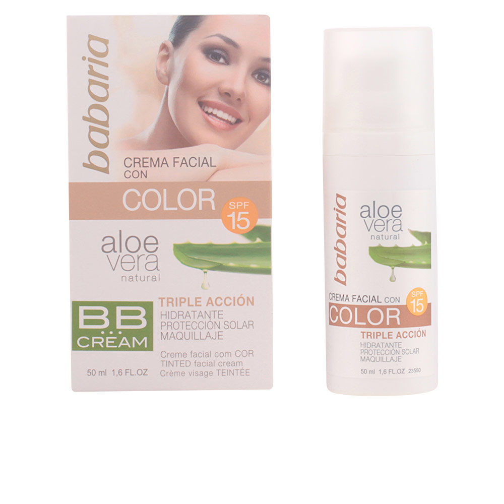 Babaria Crema BB Aloe Vera SPF15 - Hidratación y Protección 50 ml