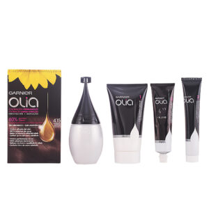 Garnier OLIA Coloración Permanente #4,15 - Chocolate Radiante en Lote de 4 Piezas